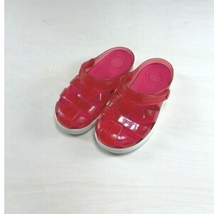 Igor Star Red Jelly Clogs Kids Size 30 Caged Sandals Made in Spain Summer Shoes